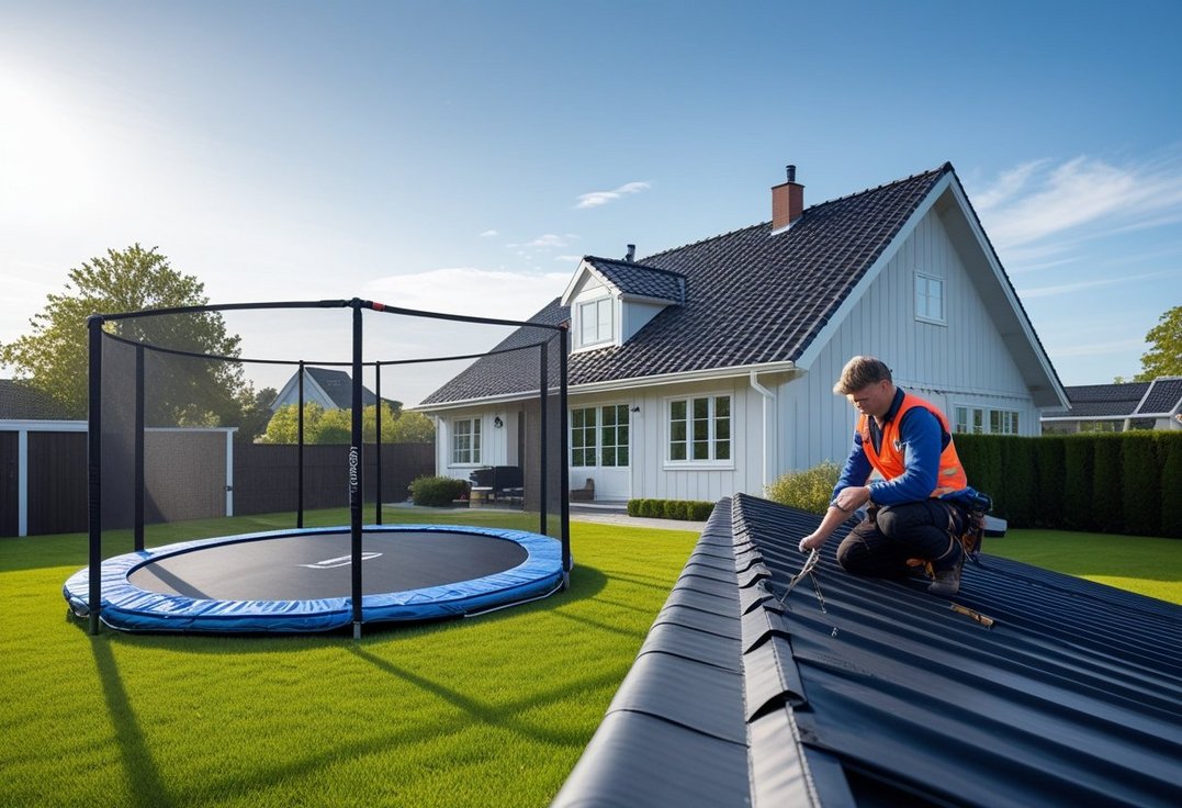 Saadan vaelger du det bedste underlag til din trampolin og faar nyt tag i Kalundborg